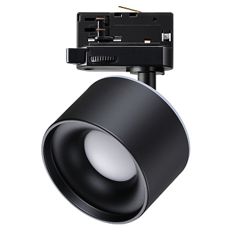 Трековый светильник Novotech GIRO 358977 15Вт LED чёрный для трёхфазного трека