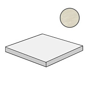 Плитка для ступеней Atlas Concord Италия Marvel Edge AFCZ Imperial White Scalino Angolare 33х33см 0,109кв.м. матовая