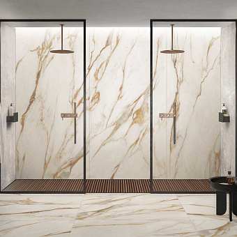 Полированный керамогранит ABK Sensi Signoria PF60009112 Calacatta Vena Oro Lux R 120х120см 2,88кв.м.