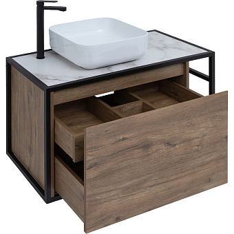 Тумба под раковину подвесная AQUANET Nova Lite Loft 261660 44х90х51,8см