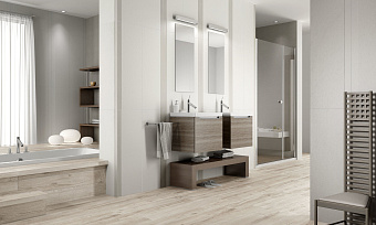 Матовый керамогранит PERONDA CERAMICAS Foresta Mumble 25331 белый 90х15см 0,95кв.м.