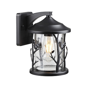 Светильник фасадный Odeon NATURE 4963/1W 60Вт IP44 E27 чёрный