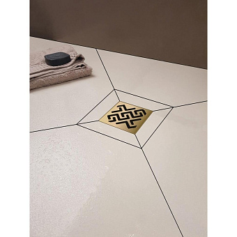 Душевой трап BERGES 94364 21х19см боковой сток