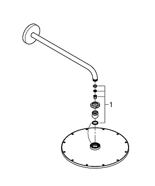 Верхний душ GROHE Rainshower 26257000 хром