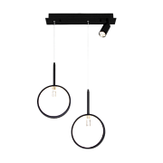 Светильник подвесной Eurosvet Verge 90249/3 черный 56Вт LED