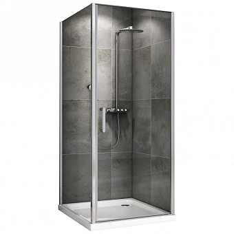 Угловое ограждение Abber Sonnenstrand AG04100-S85 195х85см стекло прозрачное