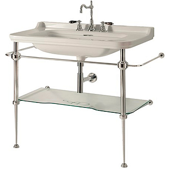 Раковина подвесная Kerasan Waldorf 4144K1bi/cr*3 120х55см