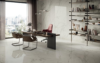 Неполированный керамогранит Atlas Concord Италия Marvel ASFE Calacatta Extra 45х90см 1,215кв.м.