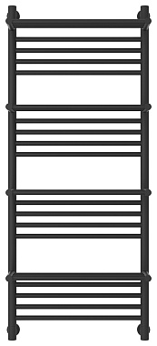 Полотенцесушитель СУНЕРЖА Богема+ с 4 полкам 15-0224-1250 Титаниум