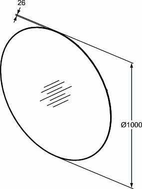 Зеркало IDEAL STANDARD Conca T3959BH 100х100см с подсветкой