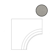 Угол Atlas Concord Россия Rinascente 620090000926 Grey Bordo Curvilineo Svasato R 60х60см