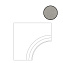 Угол Atlas Concord Россия Rinascente 620090000926 Grey Bordo Curvilineo Svasato R 60х60см
