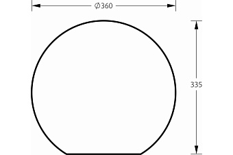 Светильник ландшафтный M3Light SPHERE_G 12572000 8Вт IP66 E27 белый