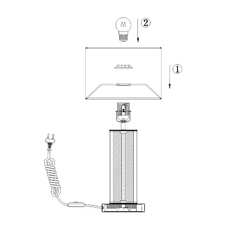 Настольная лампа Maytoni Maryland ARM526TL-01GR 40Вт E27