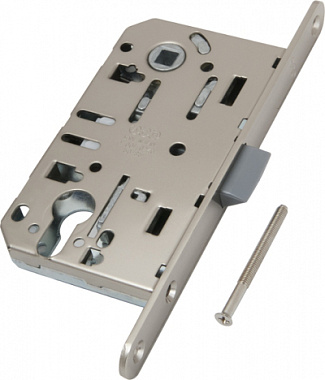 Замок межкомнатный AGB MEDIANA EVOLUTION B01103.50.34 матовый хром