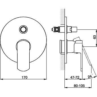 Смеситель для душа Cisal Roadster RR00210021 хром