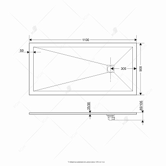 Душевой поддон RGW Stone Tray 16152911-02 ST-G 110х90см