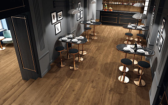 Неполированный керамогранит Atlas Concord Италия Heartwood AL85 Brandy 120х20см 1,44кв.м.
