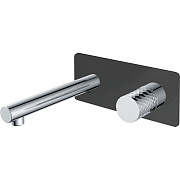 Смеситель для раковины Boheme Stick 125-BCR хром/чёрный