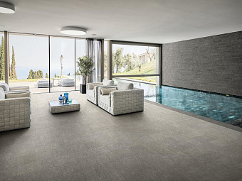 Неполированный керамогранит Atlas Concord Италия Dolmen Pro A02M Cenere Brick 37,5х75см 1,125кв.м.