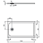 Душевой поддон IDEAL STANDARD ULTRAFLAT S K8221FS 70х120см