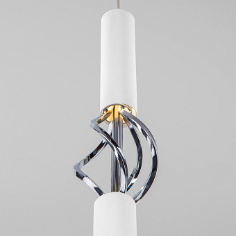 Светильник подвесной Eurosvet Lance 50191/1 LED белый/хром 8Вт LED