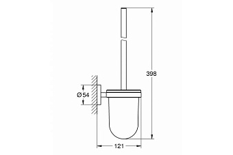 Ёршик GROHE Essentials 40374AL1 Тёмный графит