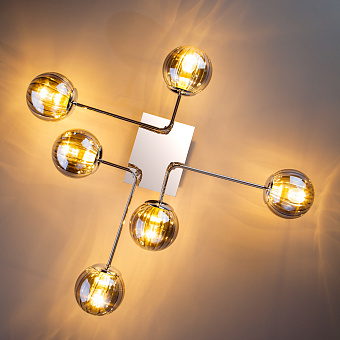 Светильник потолочный Eurosvet Evita 30140/6 хром 40Вт E14