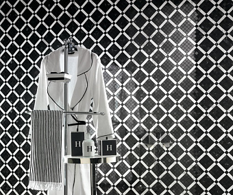 Керамическая мозаика Atlas Concord Италия Brick Atelier 9MVH Marvel Noir Mix Diagonal Mosaic 30,5х30,5см 0,558кв.м.