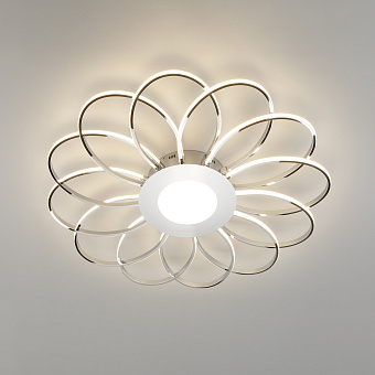 Люстра потолочная Eurosvet Jenssen 90105/13 хром 168Вт 13 лампочек LED