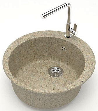 Мойка кухонная Azario Vital CS00078347 50,7х50,7см песочный