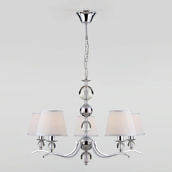 Люстра подвесная Eurosvet Sortino 60097/5 хром 40Вт 5 лампочек E14