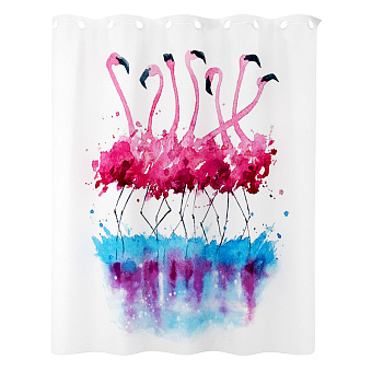 Шторка для ванной WASSERKRAFT Lossa 200х200см мультицвет