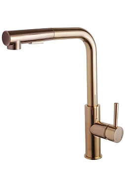 Смеситель для кухни Maxonor PL4287-16 поворотный излив золотой