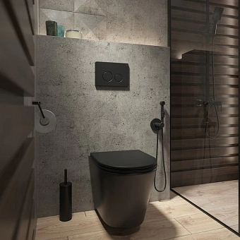 Панель смыва IDDIS Unisteel UNS01MBi77 чёрный