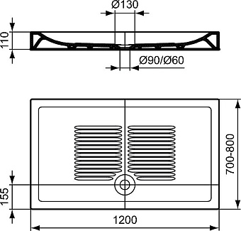 Сифон для поддона IDEAL STANDARD J3417AA d5см