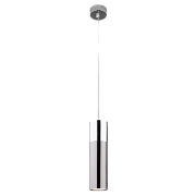 Светильник подвесной Eurosvet Double Topper 50135/1 LED хром/черный жемчуг 12Вт LED