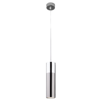 Светильник подвесной Eurosvet Double Topper 50135/1 LED хром/черный жемчуг 12Вт LED