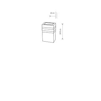 Светильник фасадный Nowodvorski Rio 4423 40Вт IP54 E27 чёрный