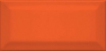 Настенная плитка KERAMA MARAZZI 16075 Клемансо оранжевый грань 15х7,4см 0,89кв.м. глянцевая