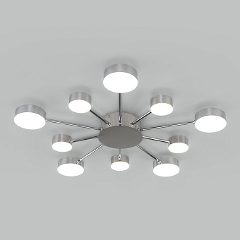 Светильник потолочный Eurosvet Nitrino 90242/10 хром 90Вт LED