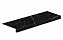 Плитка для ступеней Atlas Concord Россия Allure 620070001730 Imperial Black Scalino Frontale 33х120см 0,396кв.м. матовая
