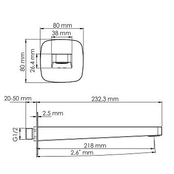 Излив WASSERKRAFT A314