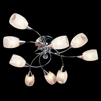 Люстра потолочная Eurosvet Virginia 2275/9 хром 60Вт 9 лампочек E27