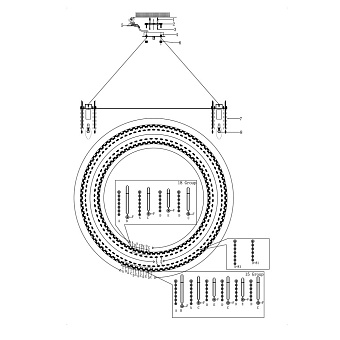 Светильник подвесной Maytoni Rocio MOD036PL-18N 40Вт E14