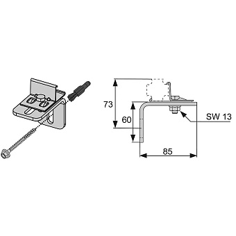 Крепёж для инсталляции Tece 9030002