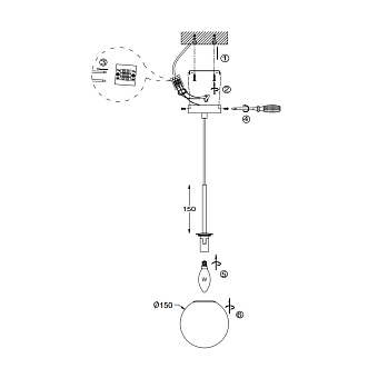 Светильник подвесной Maytoni Basic form MOD321PL-01G1 40Вт E14