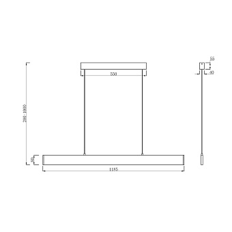 Светильник подвесной Maytoni Step P010PL-L30W4K 30Вт LED