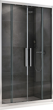 Душевая дверь Abber Schwarzer Diamant AG33150H 195х150см стекло прозрачное