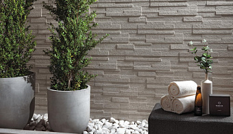 Керамическая мозаика Atlas Concord Италия Klif AN7K White Brick 3D 28х55см 0,62кв.м.